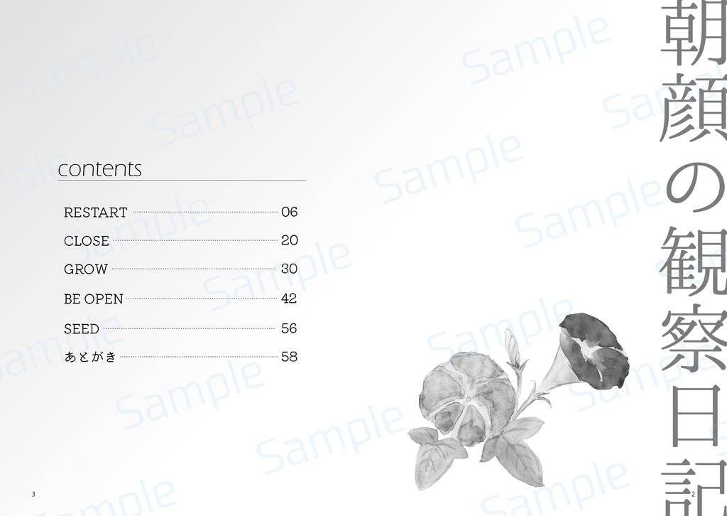 朝顔の観察日記