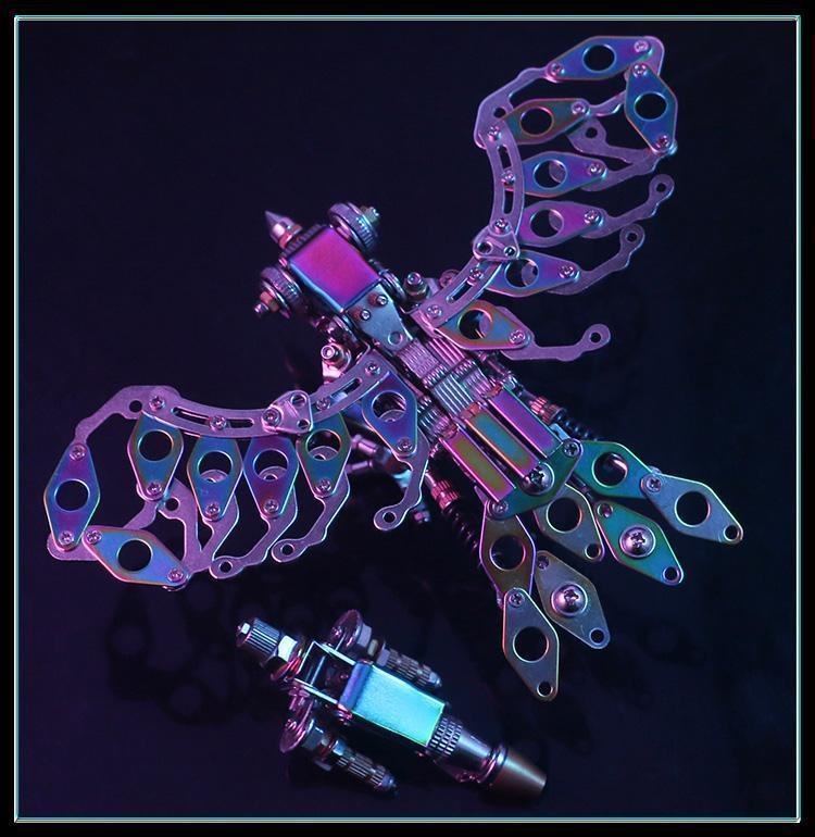 機械党源霊雀3Dメタルモデルパズルすずめ組立模型