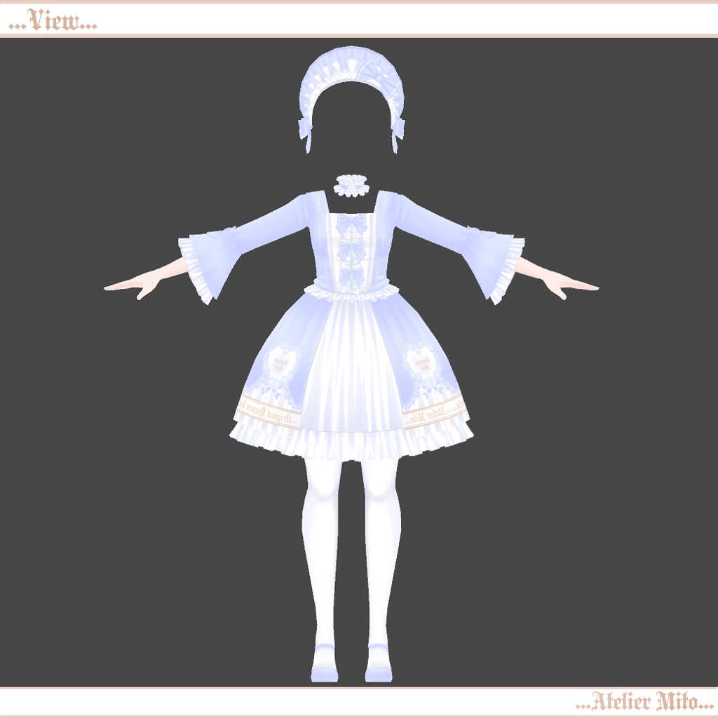 着せ替え洋服『ロココドレス』スキニング済み「まるぼでぃ対応」