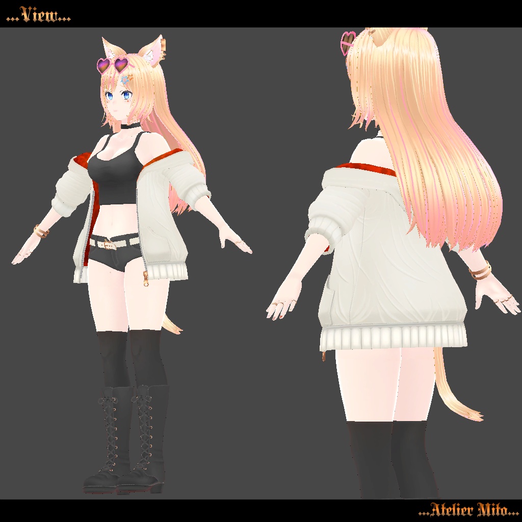 オリジナル3Dモデル『サラ』sarah(PC版)