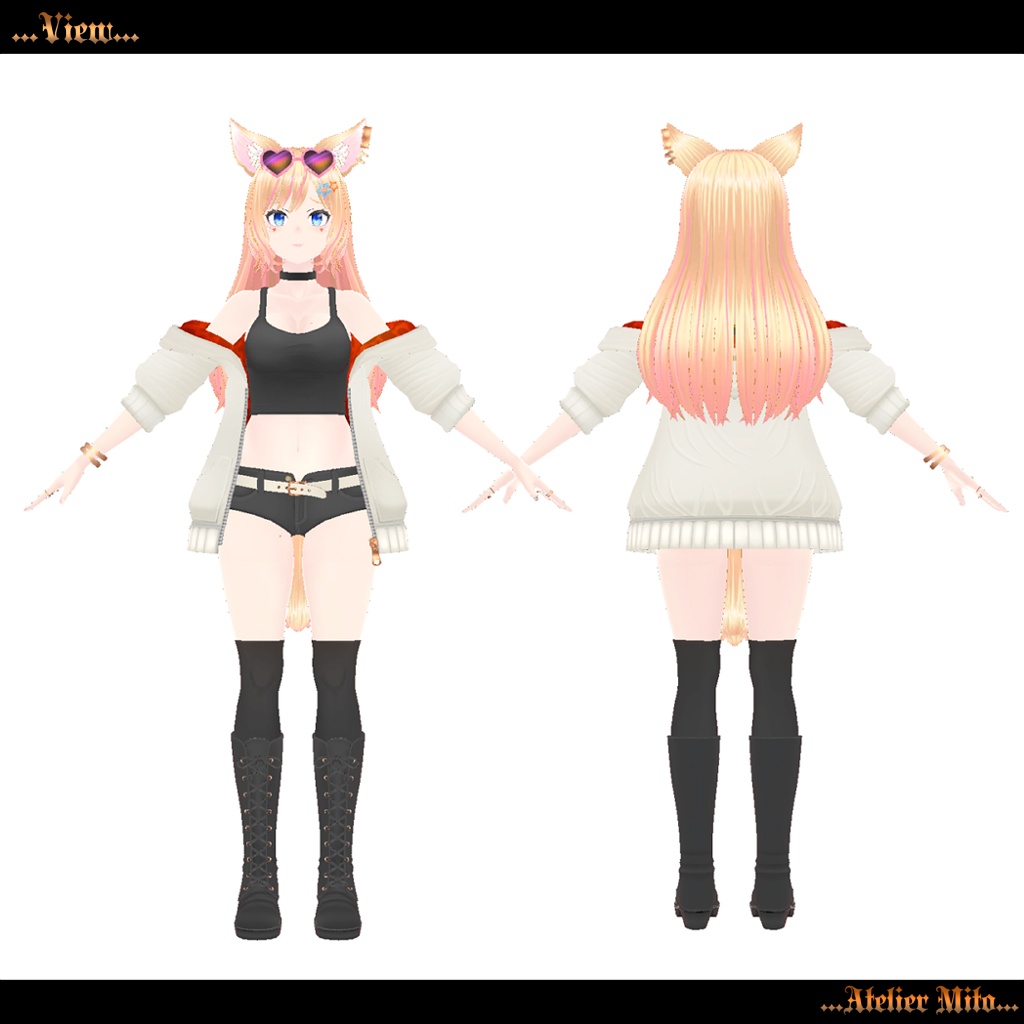 オリジナル3Dモデル『サラ』sarah(PC版)