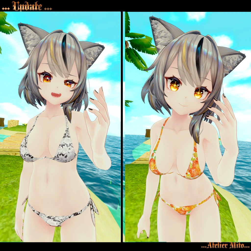 「ミュリシア対応水着」スキニング済み