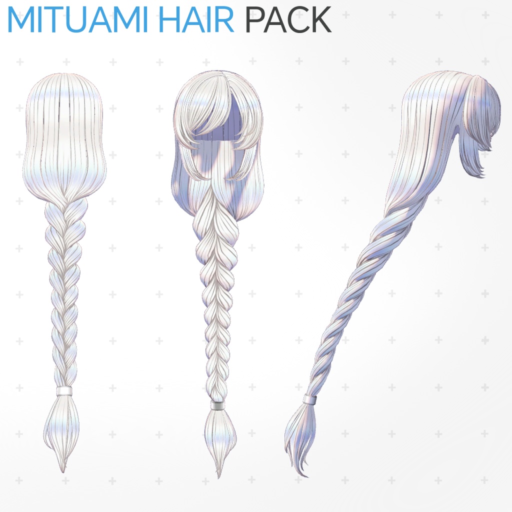 みつあみヘアパック『Erva』エルヴァ対応(PC版)