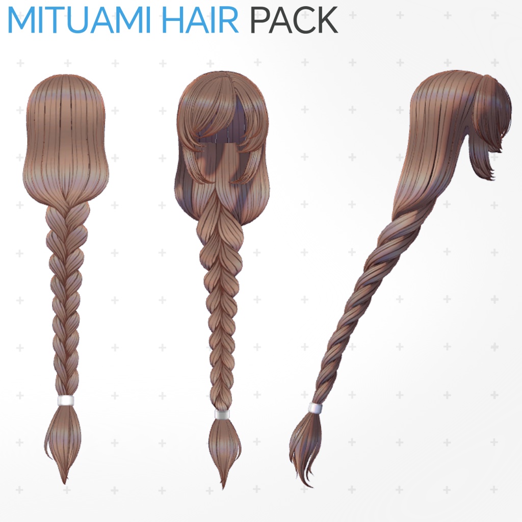 みつあみヘアパック『Erva』エルヴァ対応(PC版)