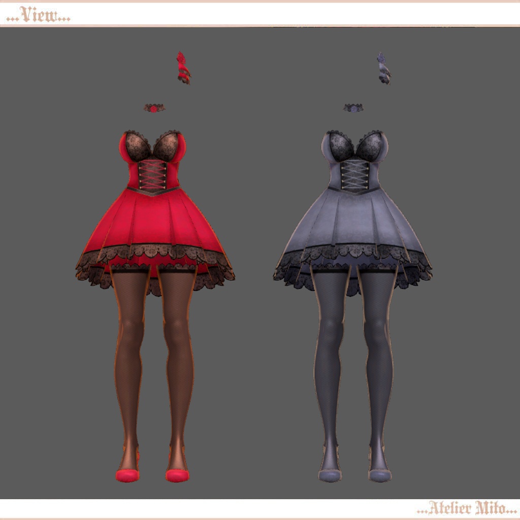 エレガントローズドレス ラシューシャ(Lasyusha)対応、エルヴァ対応(PC版)