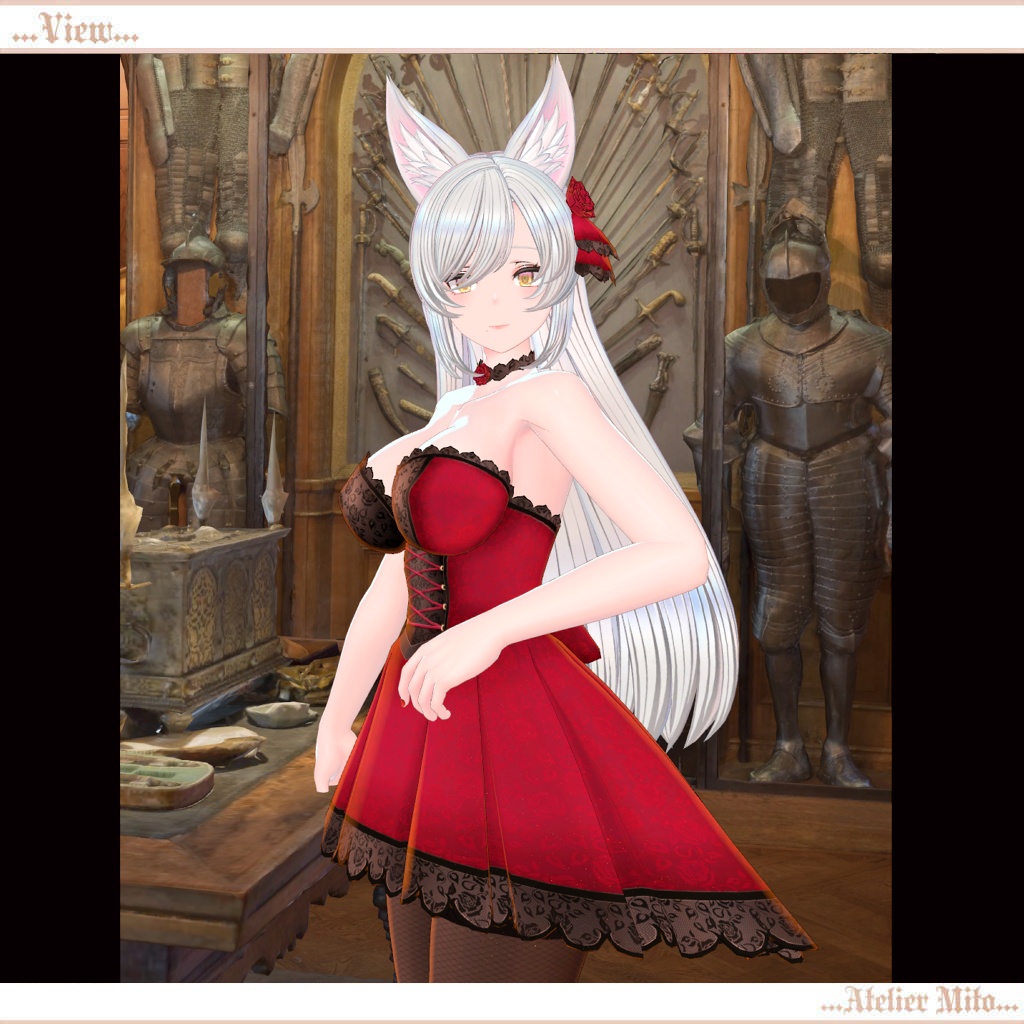 エレガントローズドレス ラシューシャ(Lasyusha)対応、エルヴァ対応(PC版)