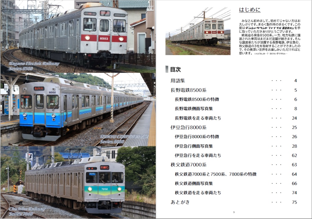 デンシャラウンドファイナル譲渡車Mix TKK8500系譲渡車外観資料集