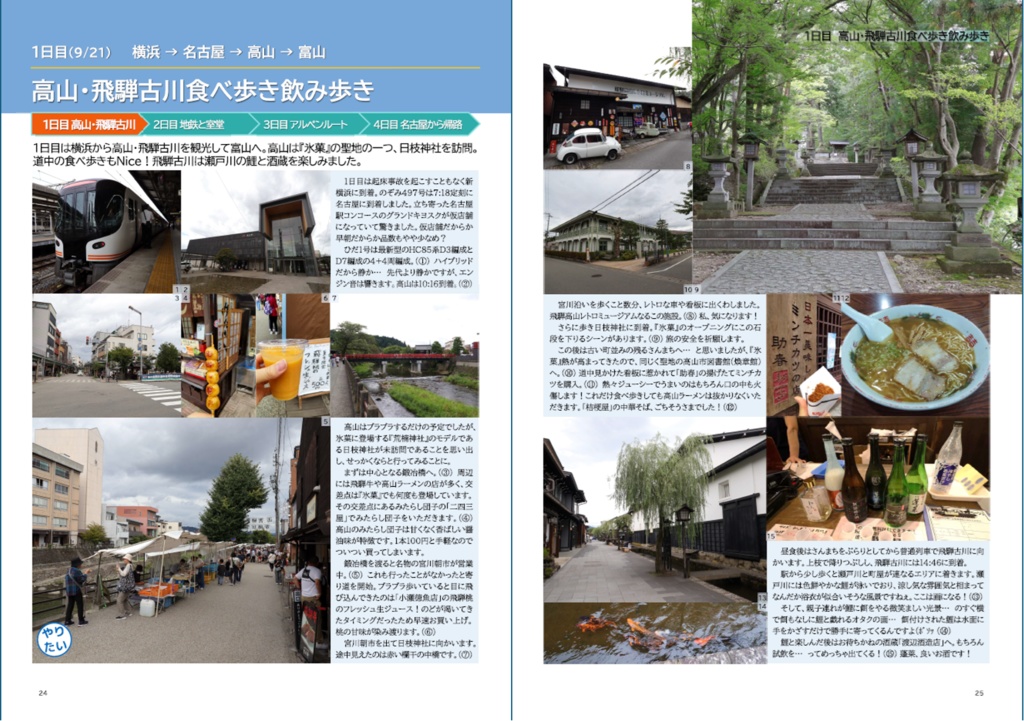 どっちの旅程にしよう ~飛騨高山・アルペンルート編~