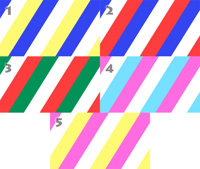 【無料動画素材】カラフルなストライプトランジション 15カラー