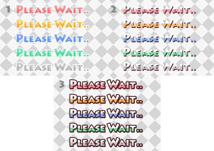 【無料動画素材】カラフルな待機中画面 背景&素材セット