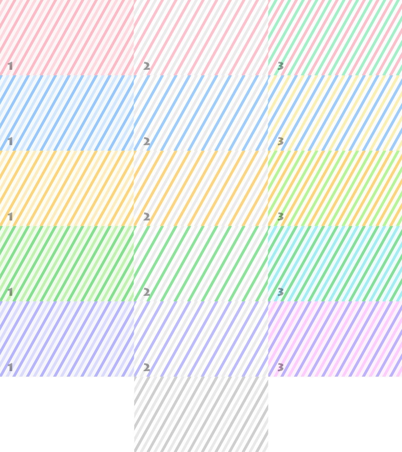 【無料動画素材】カラフルなストライプ背景 16カラー
