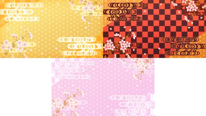 【無料動画素材】桜舞い散る和風背景 3種