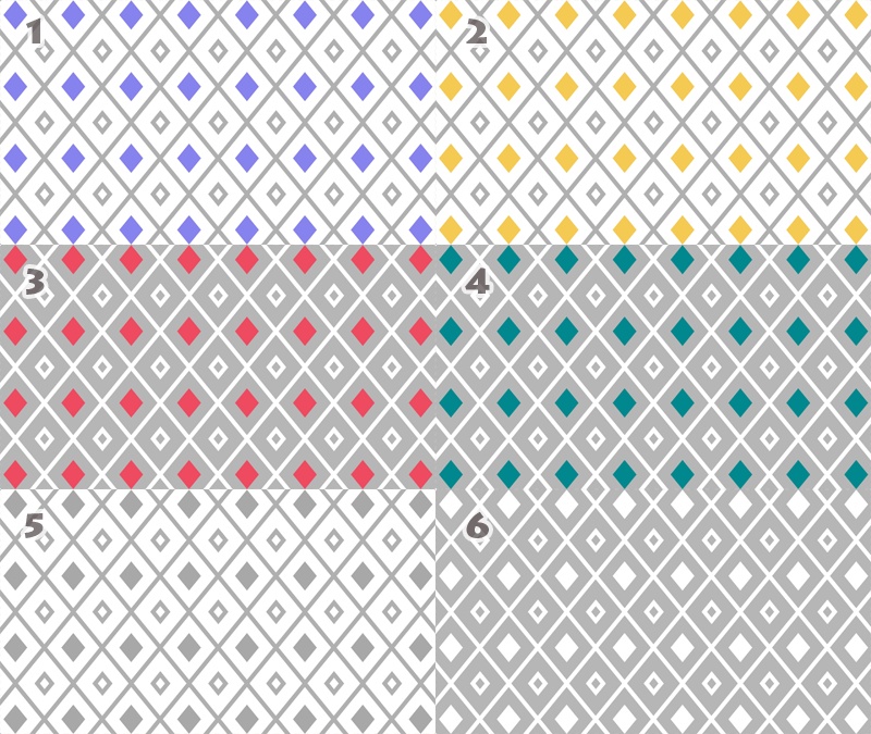 【無料動画素材】おしゃれなモダンパターン背景 6種