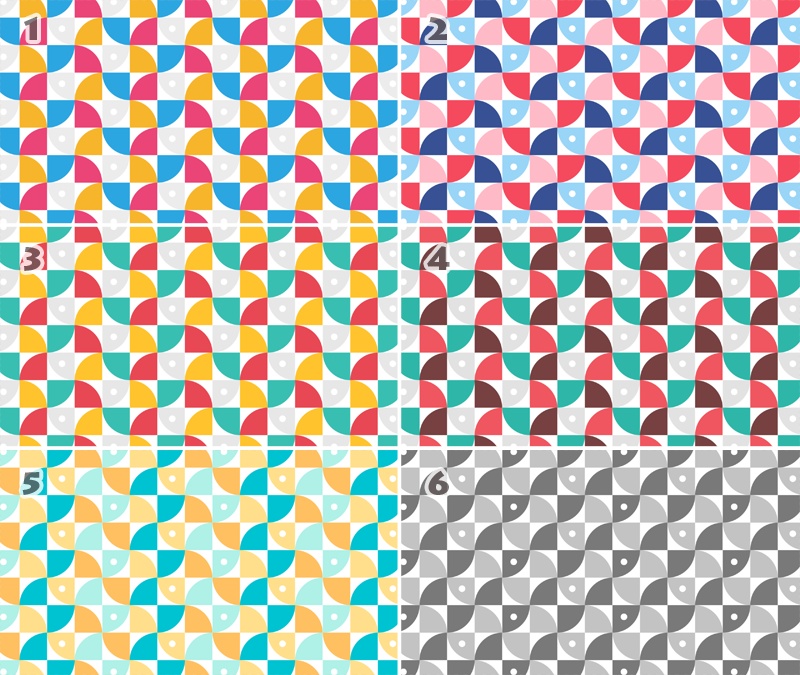 【無料動画素材】おしゃれなモダンパターン背景 6種