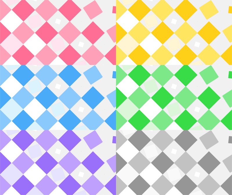 【無料動画素材】シンプルなスクエアトランジション 18カラー