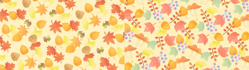 【無料動画素材】かわいい秋の背景素材 5種