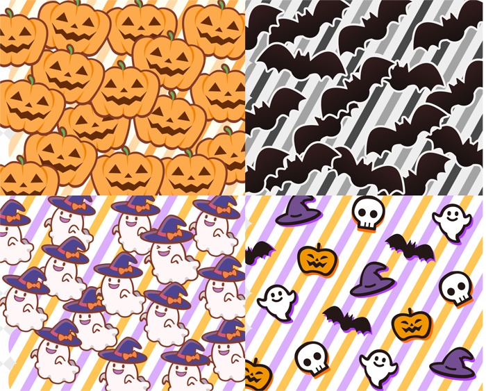 【無料動画素材】かわいいハロウィン背景&トランジションセット