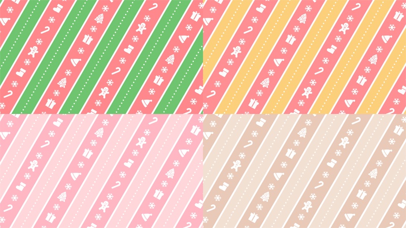 【無料動画素材】かわいいクリスマスの背景&トランジションセット