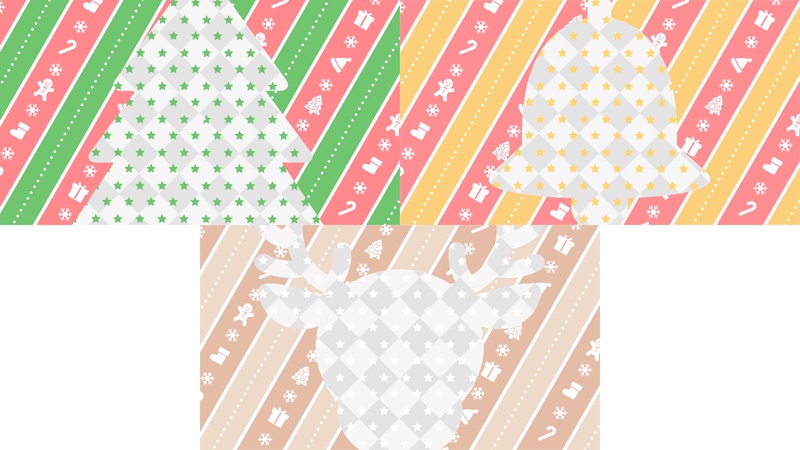 【無料動画素材】かわいいクリスマスの背景&トランジションセット
