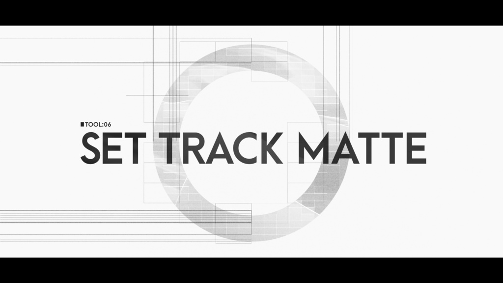 [After Effects Script] Set Track Matte