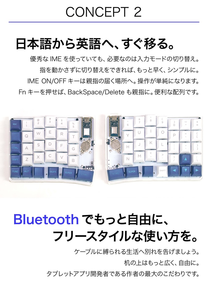 Fancy65 rev3  自作キーボードキット