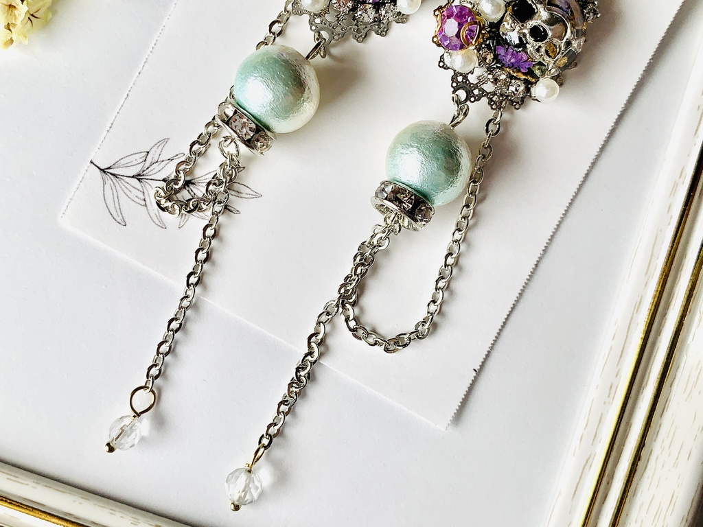 竜胆イメージピアス/イヤリング