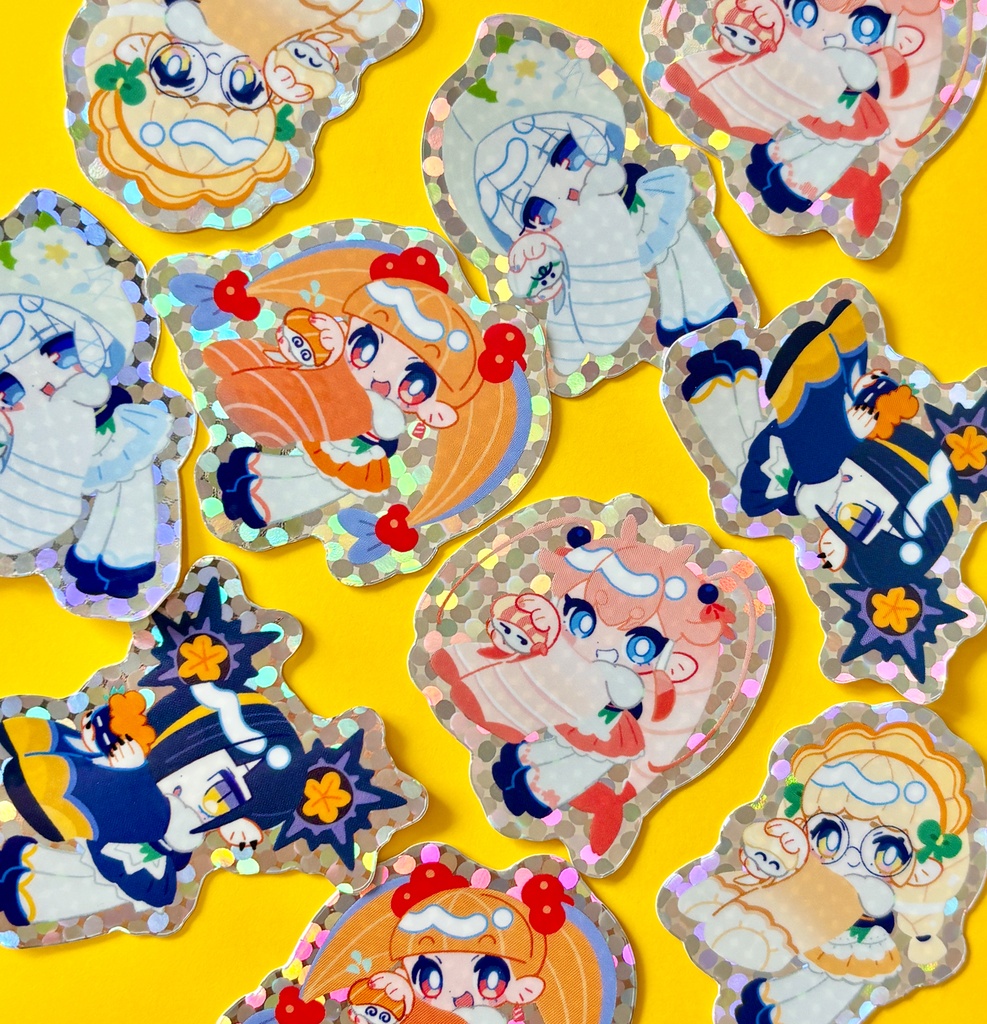 【 すめしゃーりー × SUMIMART コラボグッズ】すめしゃーりーキラキラシール