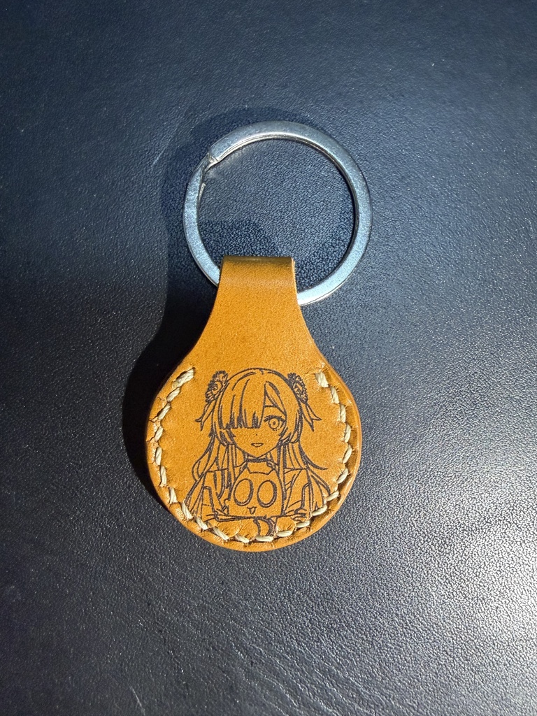 「非公式」ヰ世界情緒レザーキーホルダー