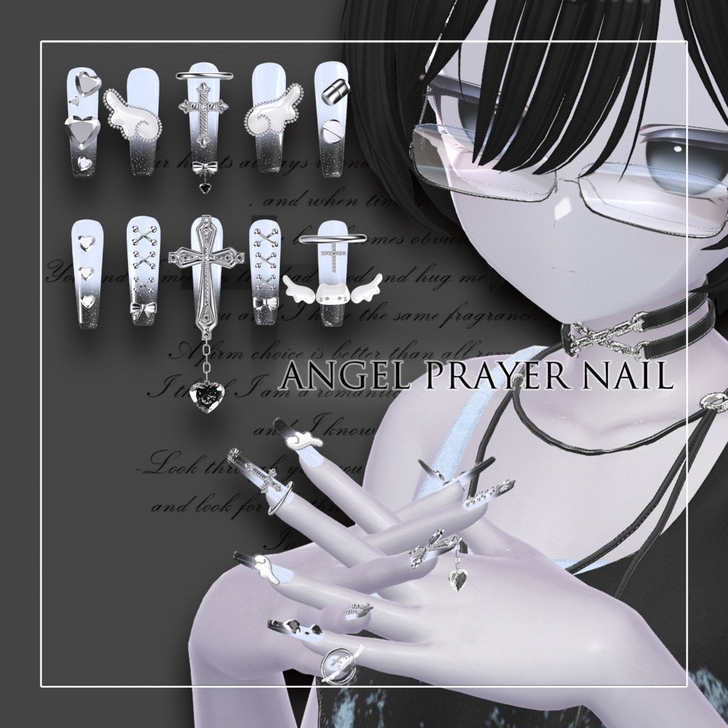 「発売記念セール中」 Angel Prayer Nail「12アバター対応&MA」