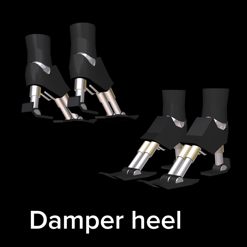 【VRChat】Damper heel 【3Dモデル】