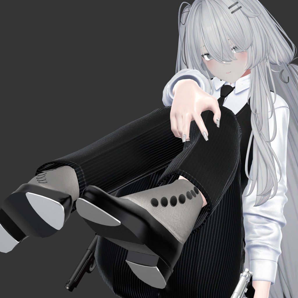 【しなの対応】Classic Button Boots【VRChat】