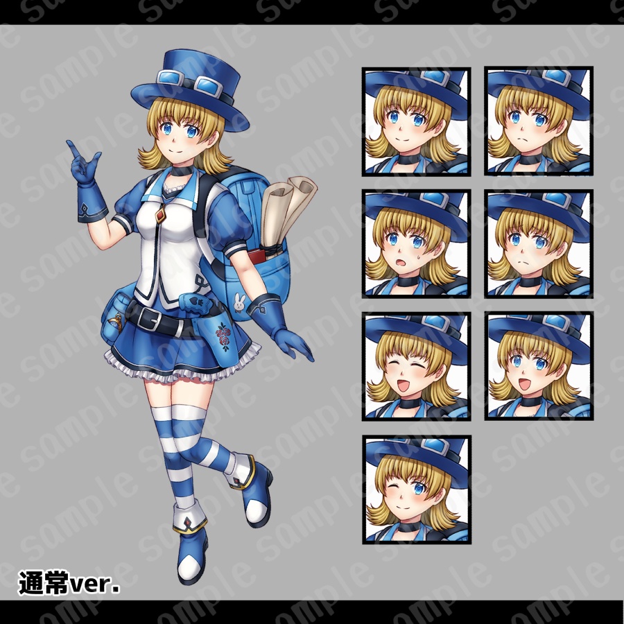 【無料/有料】立ち絵素材2【表情7種/手差分】