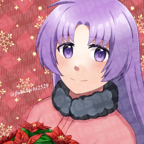 【無料/支援】月バースデーカード壁紙＆アイコン [12月]