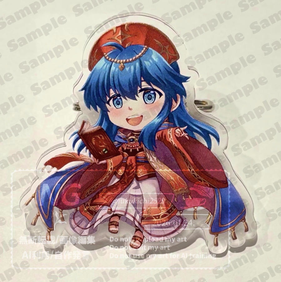 魔器リリーナグッズ【アクリルバッジクリップ&ダイカットシール】