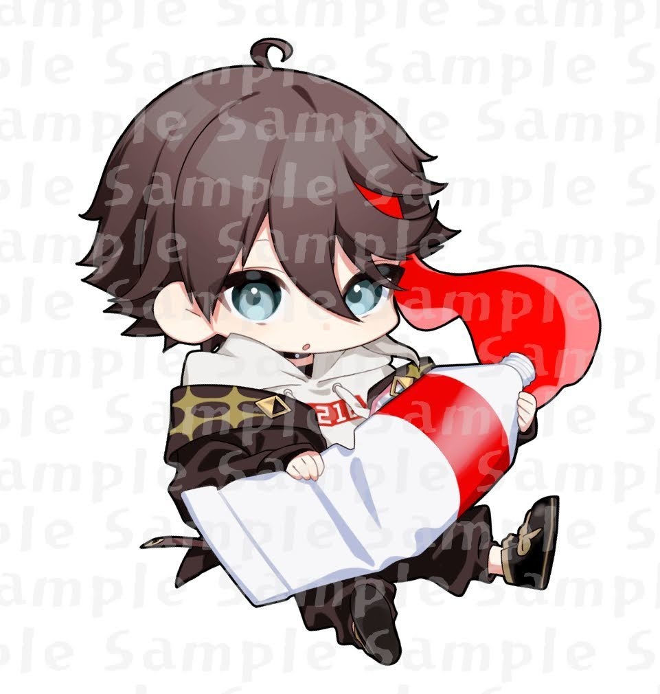 【非公式】絵の具モチーフアクリルキーホルダー