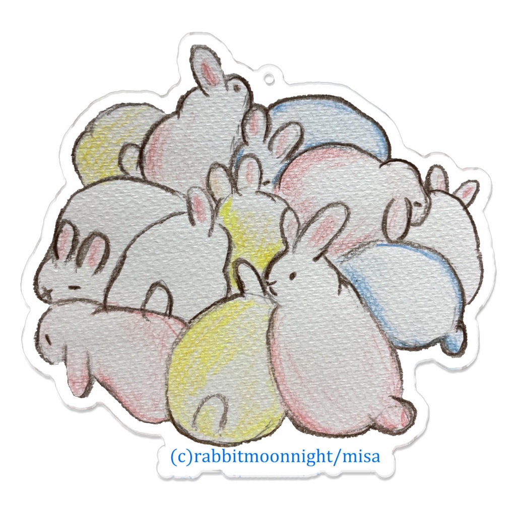 うさましまろ　アクリルキーホルダー