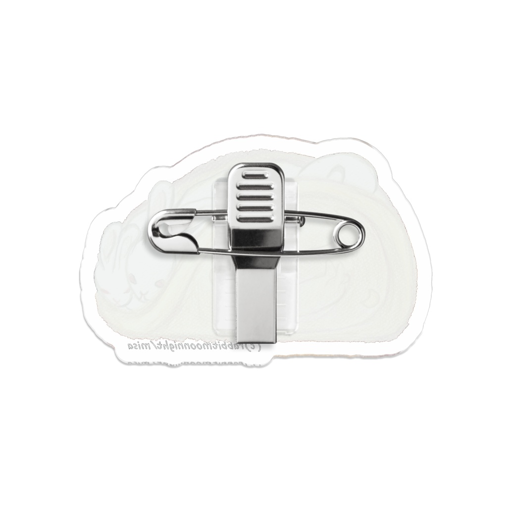 うさっふるアクリルバッジ