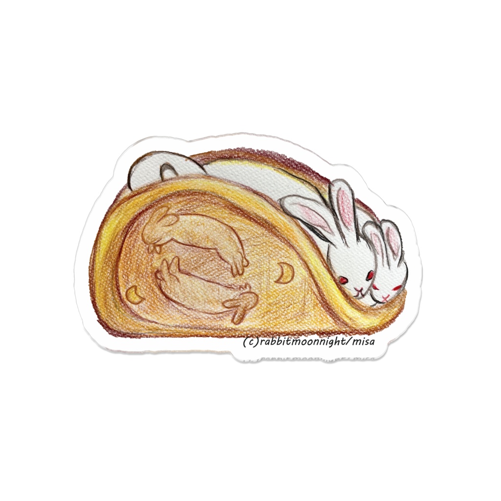 うさっふるアクリルバッジ