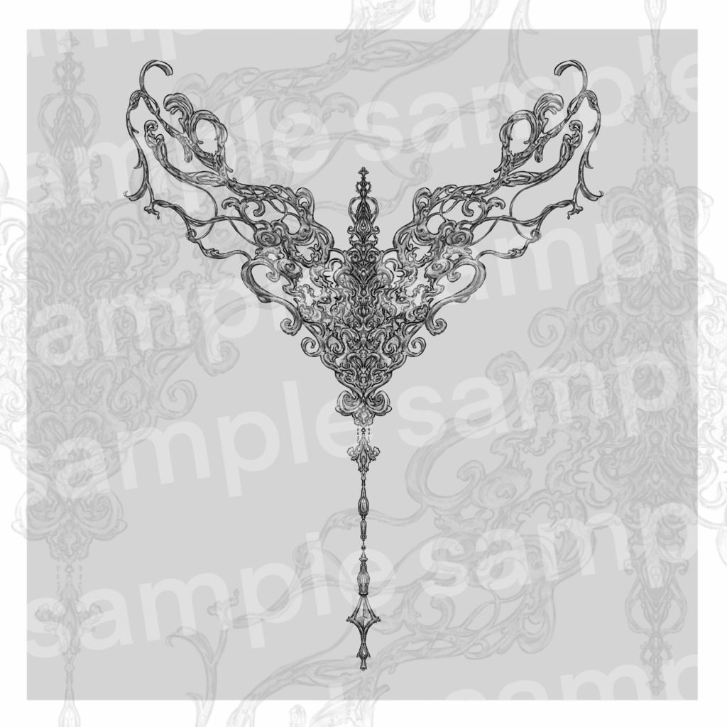 Filigree Collar - タトゥーテクスチャ