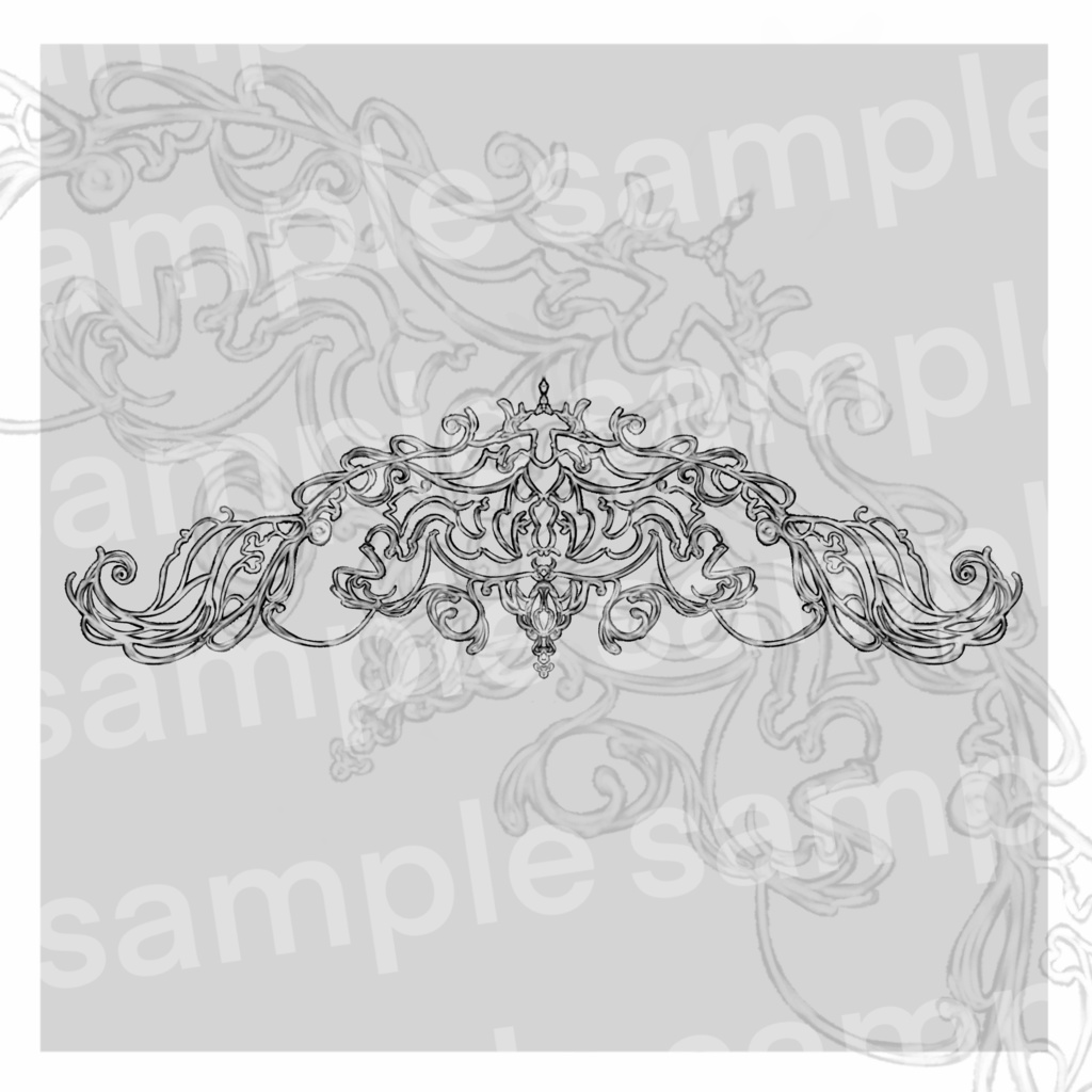 Ornate Whisper 3set Tattoo - タトゥーテクスチャ