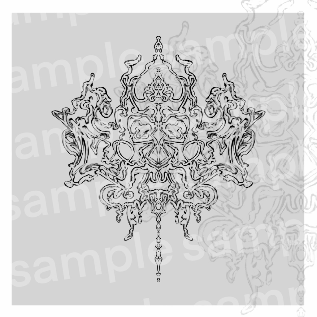 Ornate Whisper 3set Tattoo - タトゥーテクスチャ