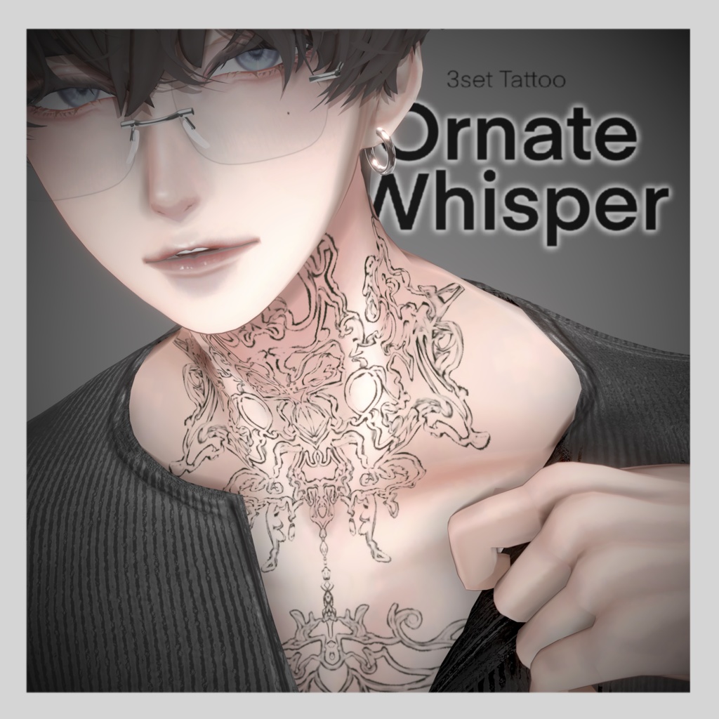 Ornate Whisper 3set Tattoo - タトゥーテクスチャ
