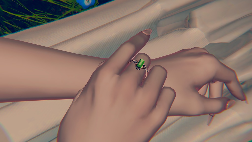 Emerald Nocturne Ring Set