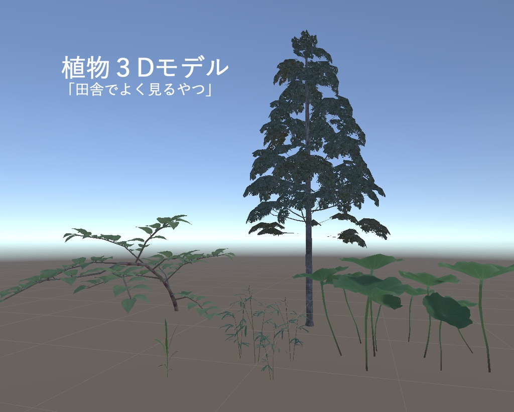 植物3Dモデル「田舎でよく見るやつ」編