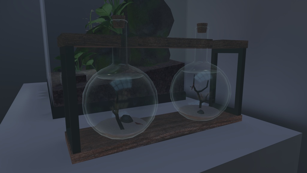 水槽とフラスコ 3Dモデル