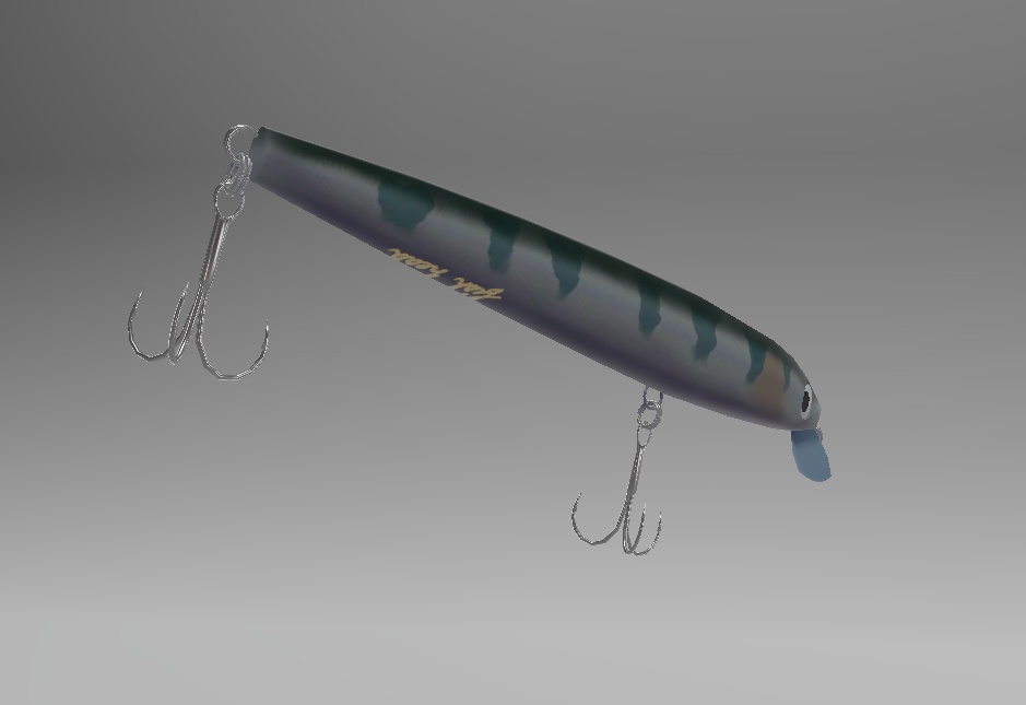 ミノー3Dモデル+アバター