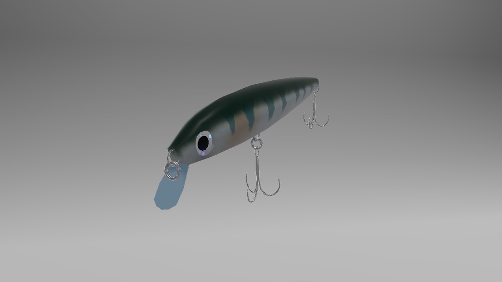 ミノー3Dモデル+アバター