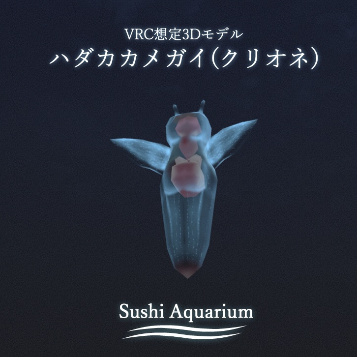 ハダカカメガイ(クリオネ) 3Dモデル