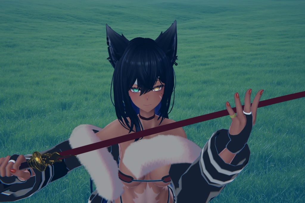 【3D衣装】獣族の剣士風衣装