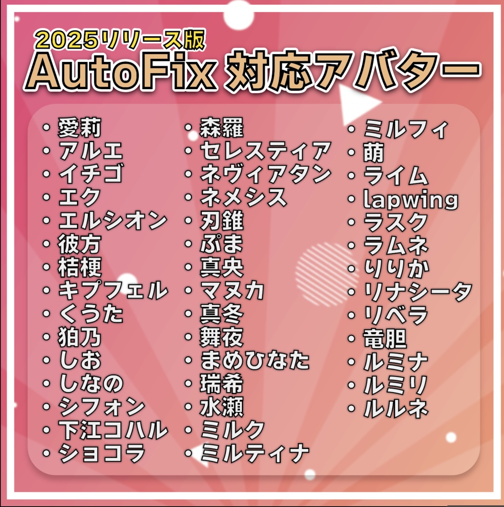 『Avatar Blink Fix』表情改変後の目のBlendShapeを修正するツール